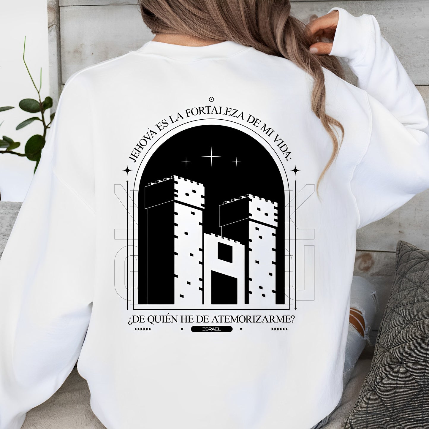 The Lord is my light and my salvation. Based on Psalm 27:1 Long sleeve.